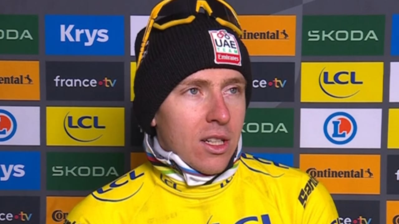 Tadej Pogacar habló con los medios oficiales del Tour de Francia