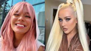 Las cantantes se mostraron muy felices estando juntas. Fotos: Instagram @karolg - @xtina.