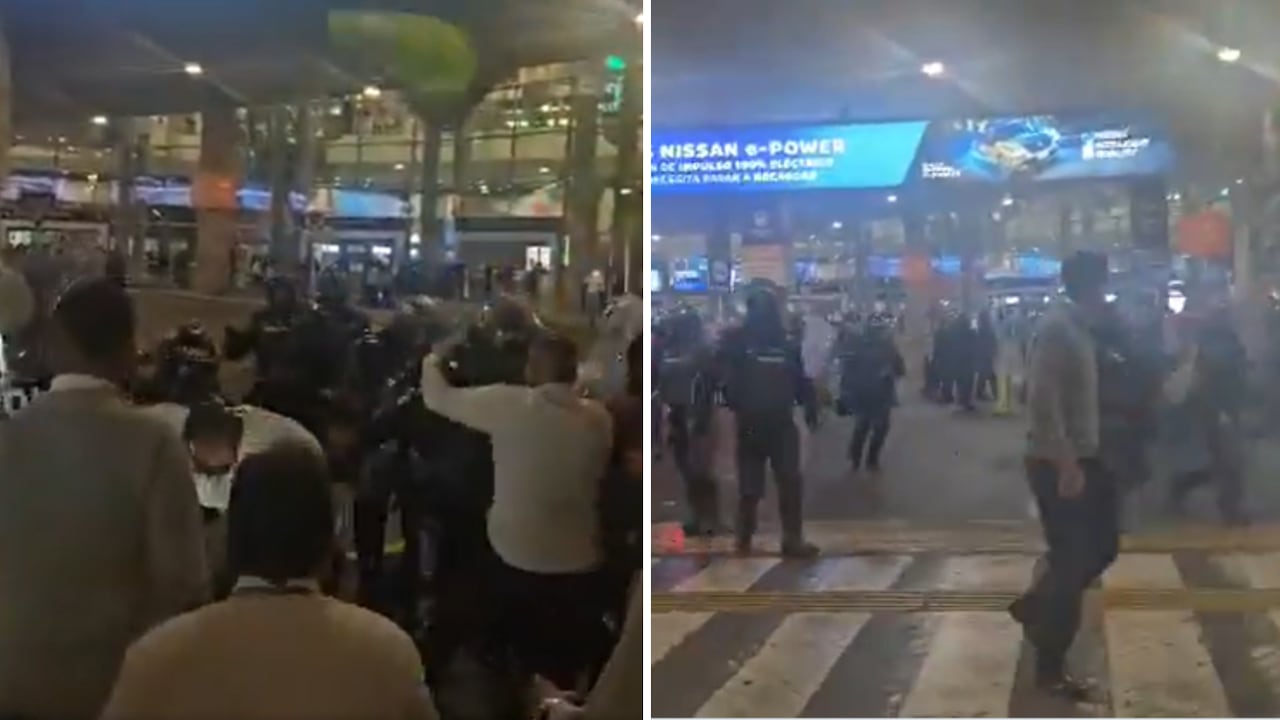 Manifestaciones en el Aeropuerto El Dorado este 8 de Abril