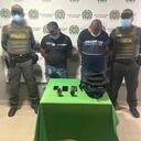 Hernán Alfredo Pacheco Argel y Javier Enrique Valeta Almario, fueron encontrados con dos granadas de fragmentación.