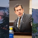 Incendios en Villa de Leyva, Boyacá, este 19 de septiembre, y los anuncios del ministro del Interior, Rodrigo Lara.