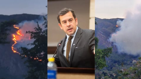 Incendios en Villa de Leyva, Boyacá, este 19 de septiembre, y los anuncios del ministro del Interior, Rodrigo Lara.