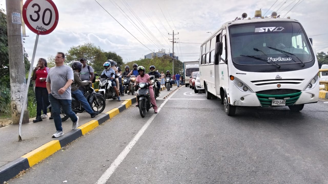 Bloqueos viales. Foto ilustrativa