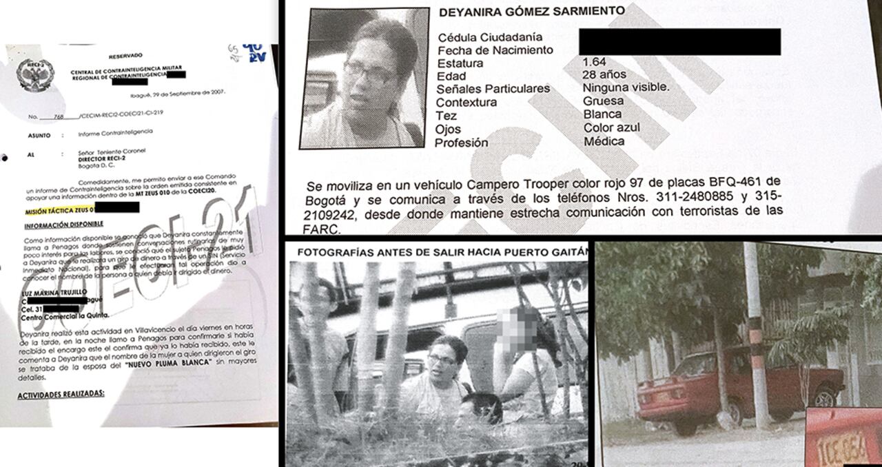   Desde 2006, inteligencia y contrainteligencia militar le siguieron los pasos a Deyanira Gómez Sarmiento.