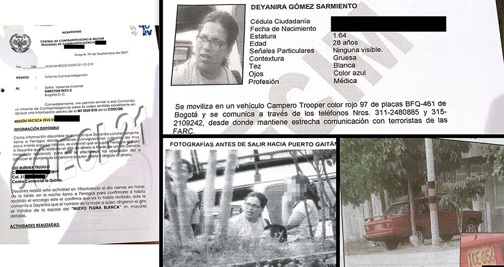   Desde 2006, inteligencia y contrainteligencia militar le siguieron los pasos a Deyanira Gómez Sarmiento.