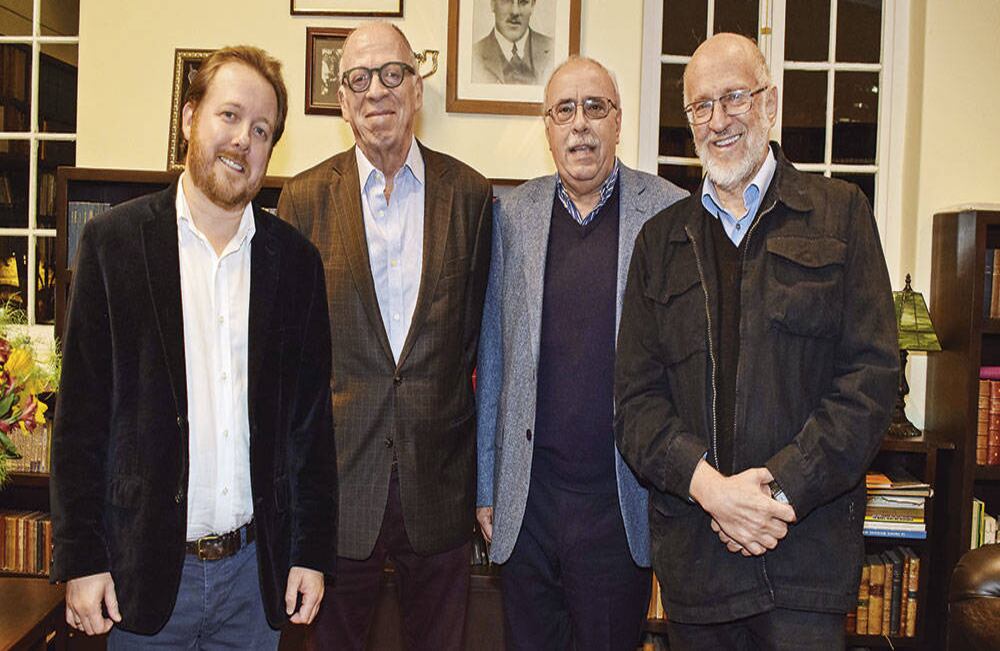 Juan Esteban Constaín, Enrique Santos, Gabriel Iriarte y Daniel Samper Pizano.