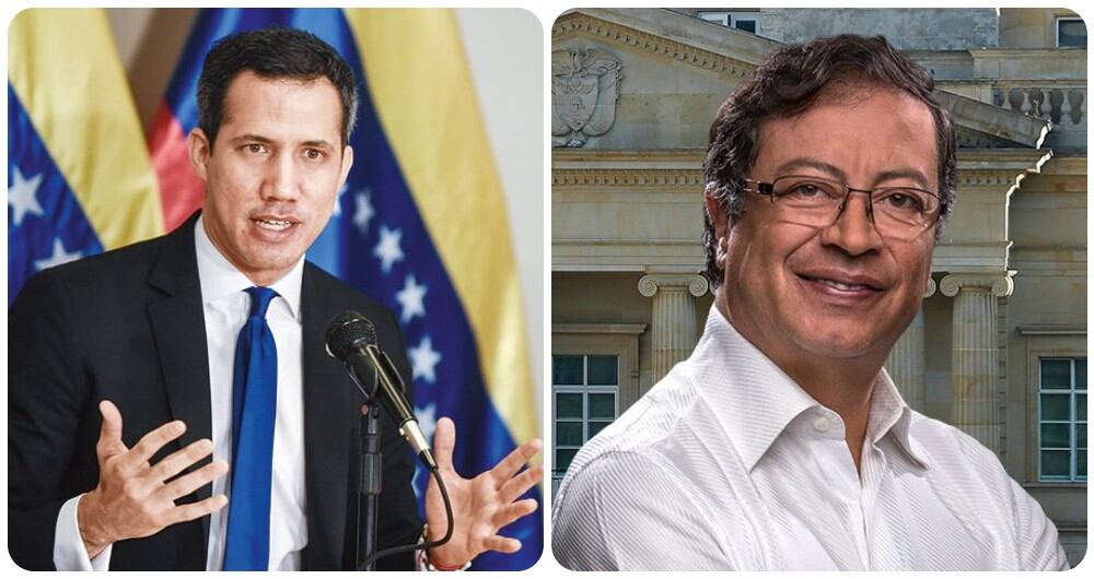 Juan Guaidó y Gustavo Petro.
