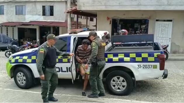 El hombre fue capturado en el barrio La Trinidad.