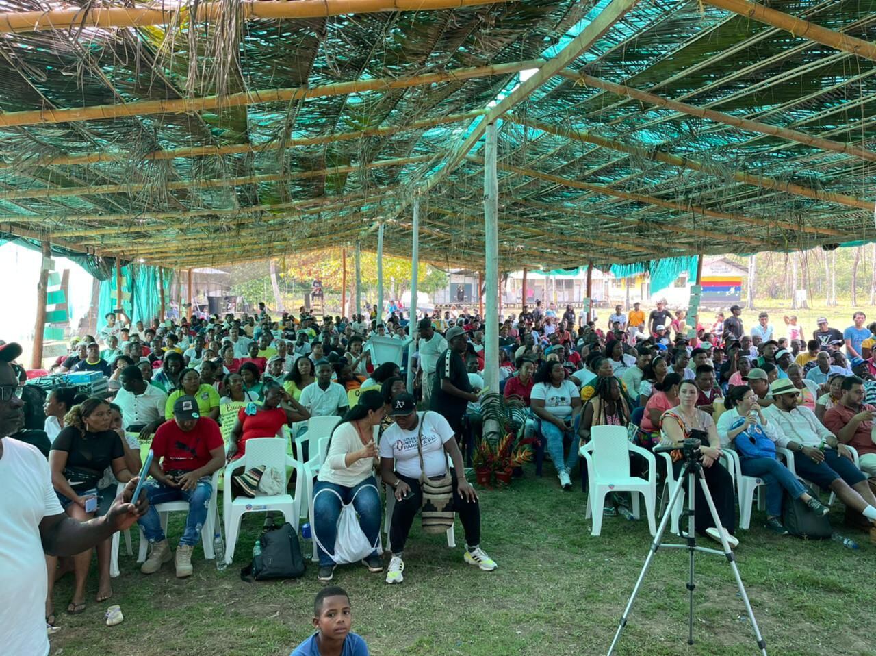 Evento en el que participó Francia Márquez en el Chocó