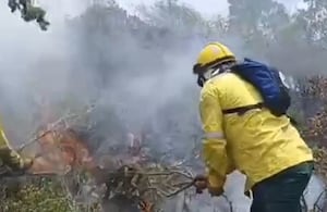 Parques Nacionales espera seis helicópteros para frenar reactivación de incendios en Iguaque.