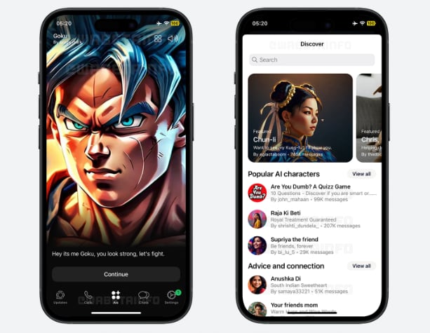 La inteligencia artificial llega a la barra de navegación de WhatsApp con una pestaña en desarrollo.