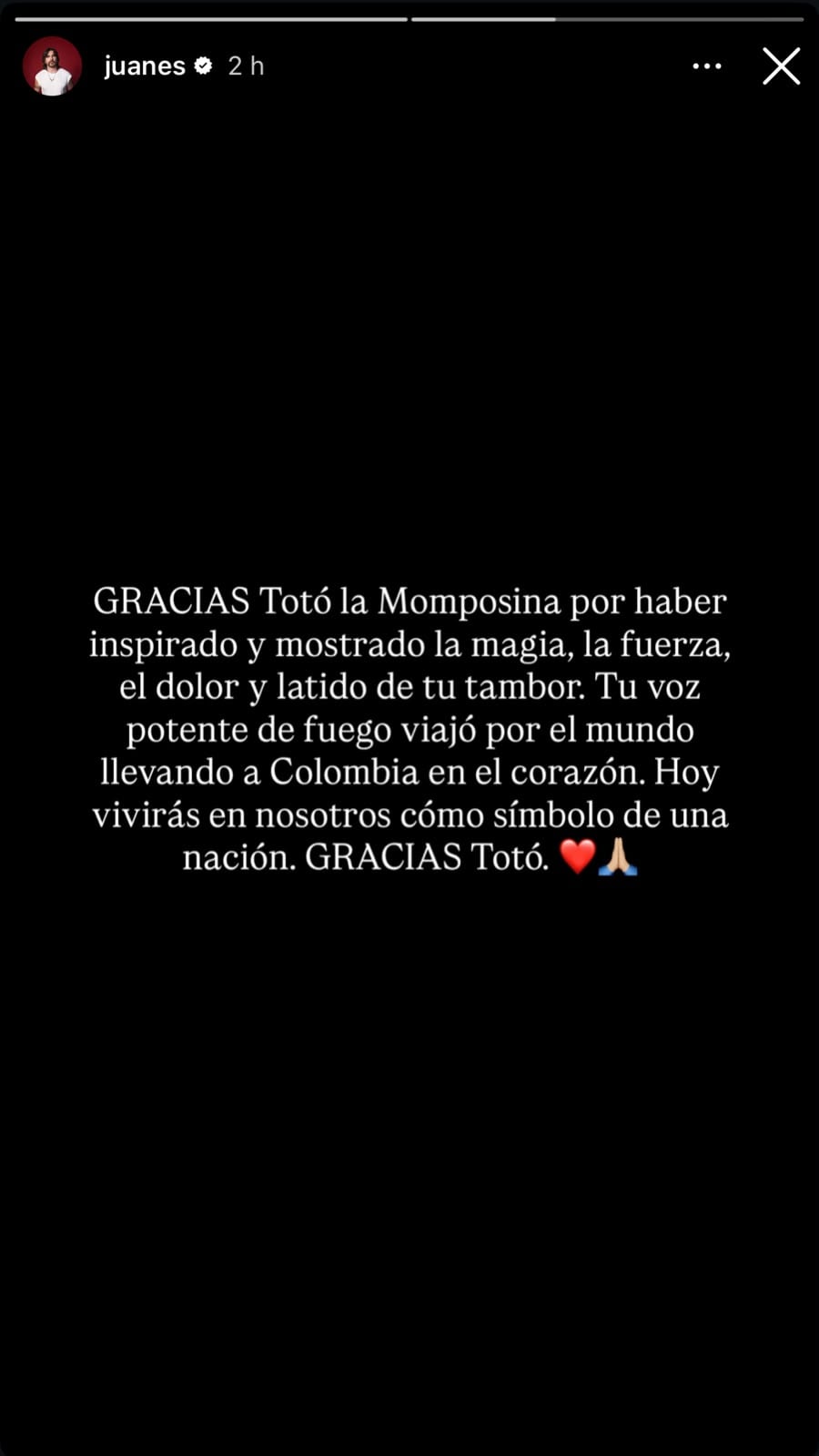 Totó la momposina falleció el 17 de mayo de 2026 a los 85 años en Celaya México, debido a un infarto al miocardio.
