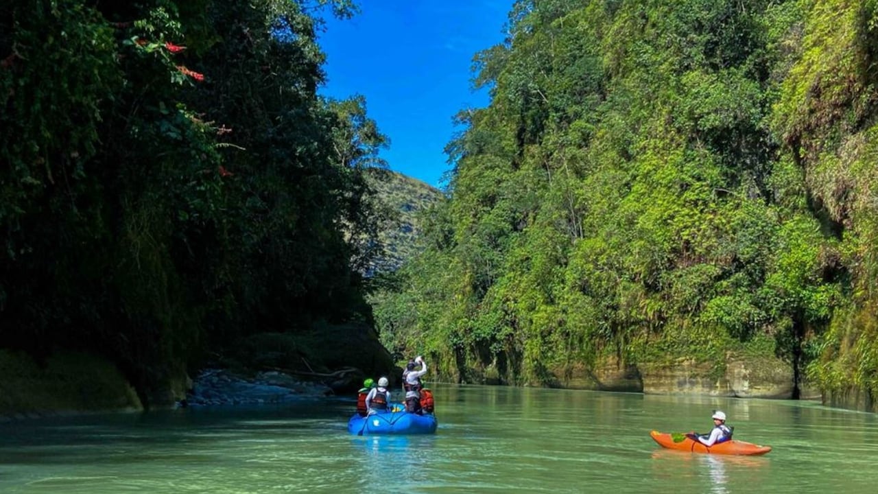 Cañón del Güejar, conocido como el 'Tailandia colombiano' en el Meta.