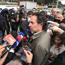 Federico Gutierrez. Rueda de Prensa Cárcel La Picota.
Bogotá Abril 18 de 2022.
Foto: Juan Carlos Sierra-Revista Semana.