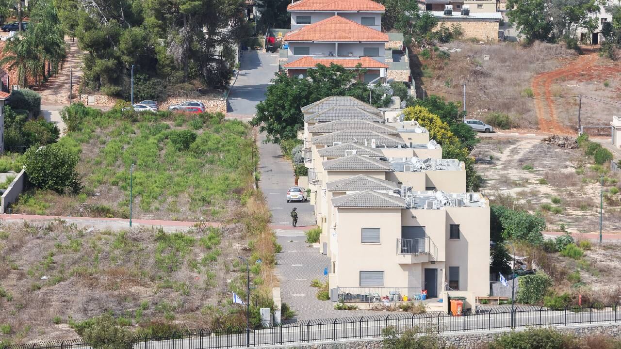 Panorama cerca de la frontera con Israel, en el sur del Líbano el 9 de octubre de 2023.