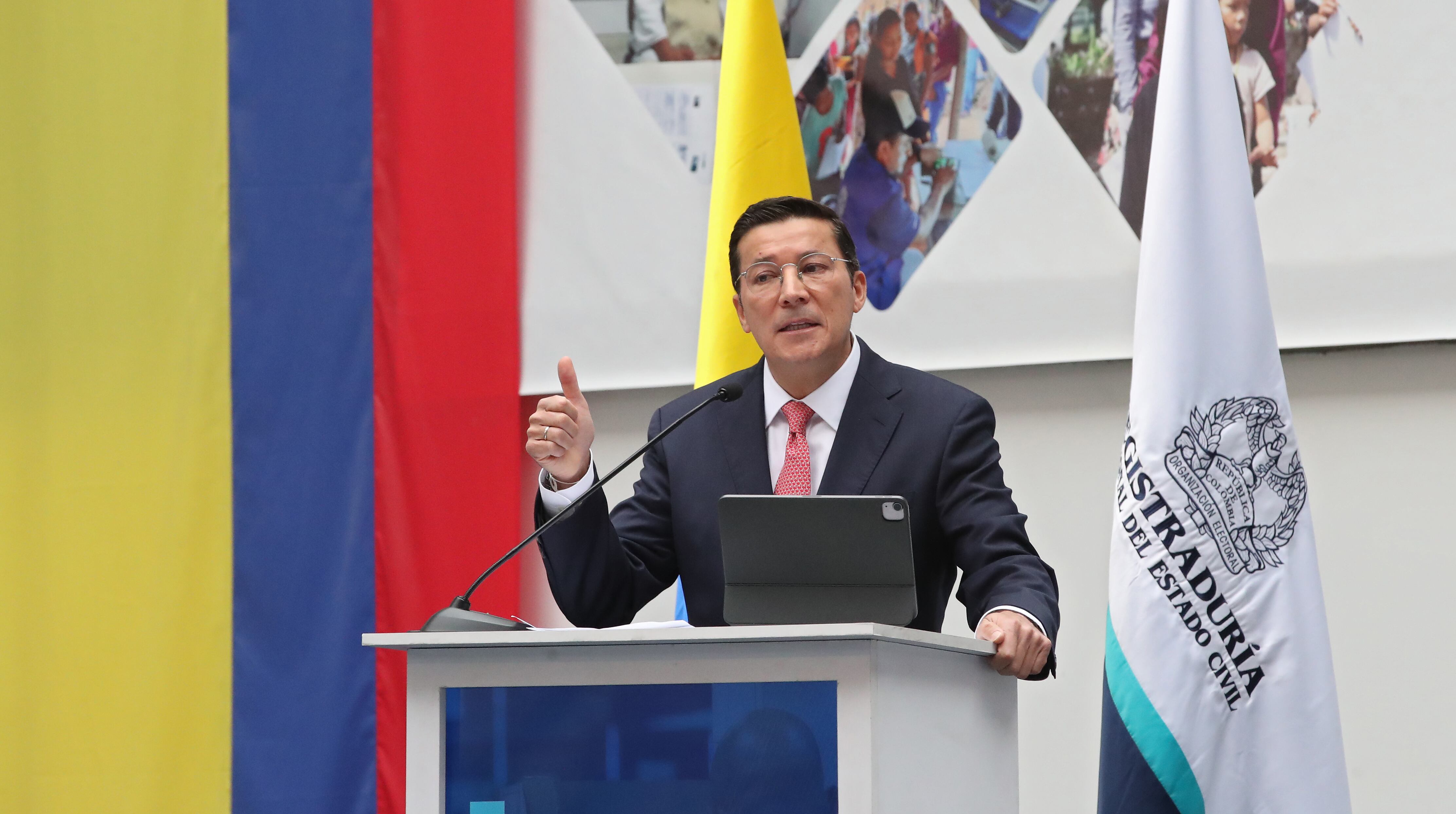 Hernán Penagos Giraldo Registrador Nacional del Estado Civil
Registraduría presentó calendario electoral  para las elecciones al Congreso y Presidencia de la República del 2026
Bogota marzo 6 del 2025
Foto Guillermo Torres Reina - SEMANA