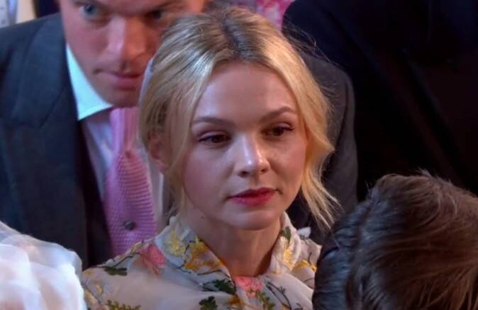 La actriz Carey Mulligan llegó muy temprano al evento.