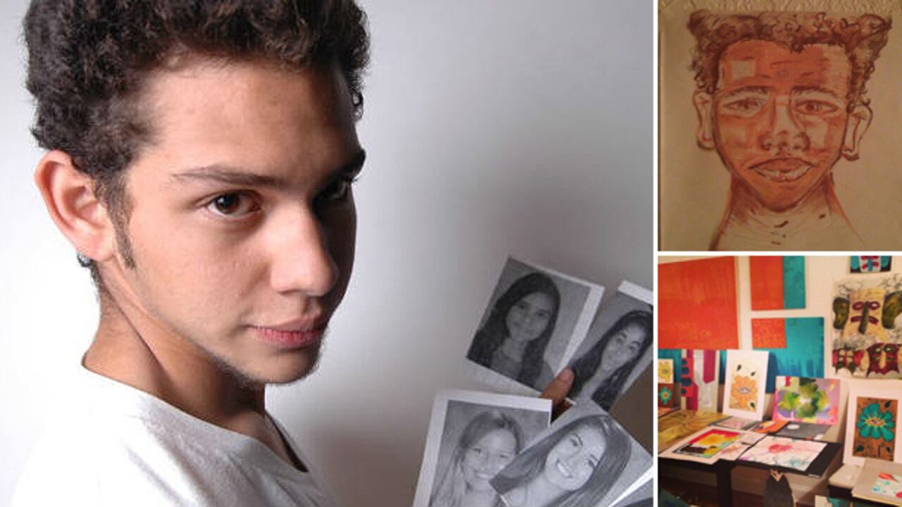 Israel Hernández y algunas de sus obras