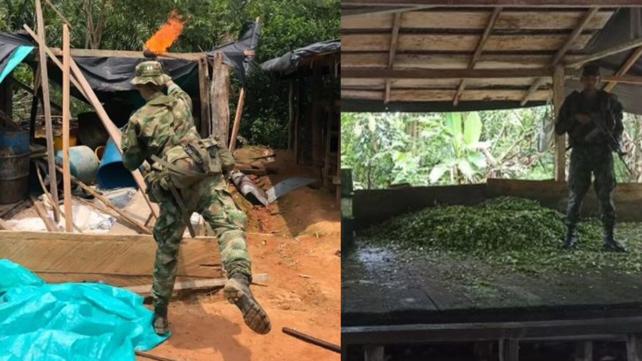 Imágenes de los operativos en Chocó