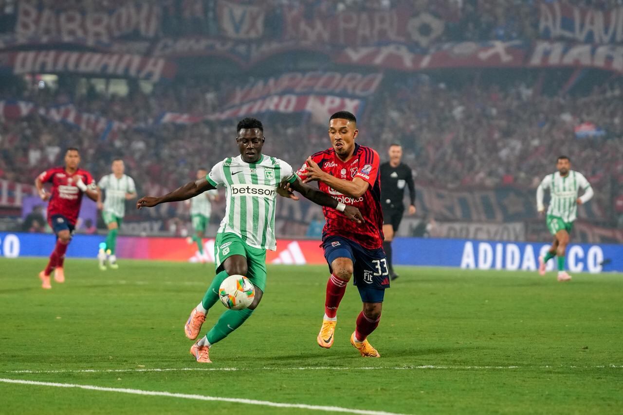 Imagen del partido de vuelta de la final de la Copa Colombia 2025, entre Independiente Medellín  Atlético Nacional.