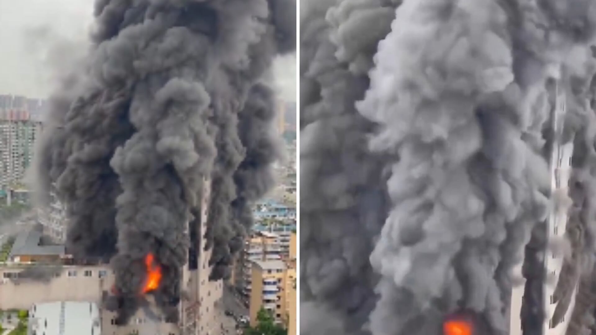 El incendio ocurrió en un edificio de 14 pisos de la ciudad china.