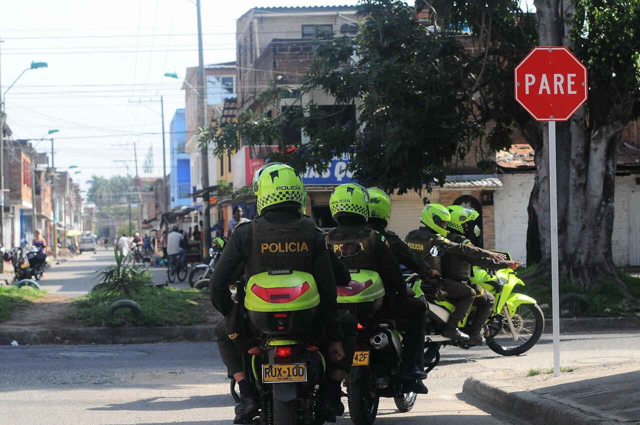 Orden: Lanzamiento del Plan Territorios Seguros de la Policía Metropolitana y áreas de la Alcaldía de Cali, inicialmente de la comuna 15. foto José L Guzmán EL País.