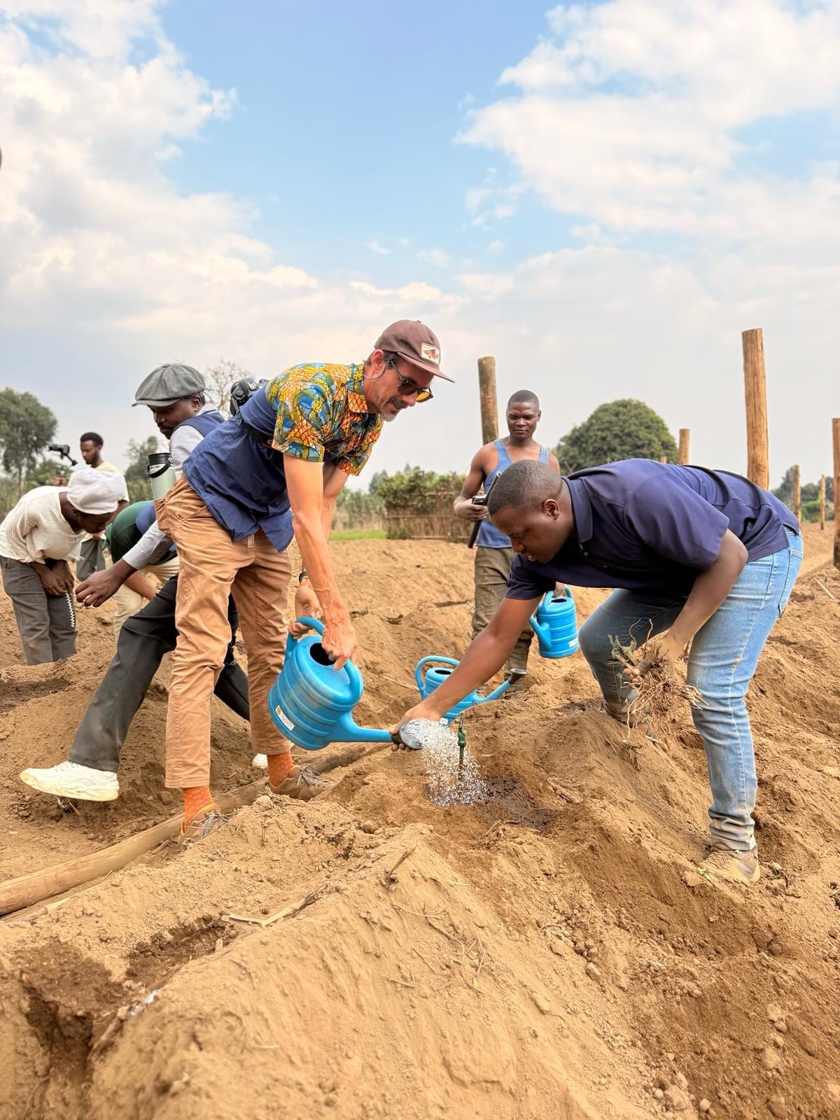 Trabajo dentro de la producción de vino fino en Ruanda