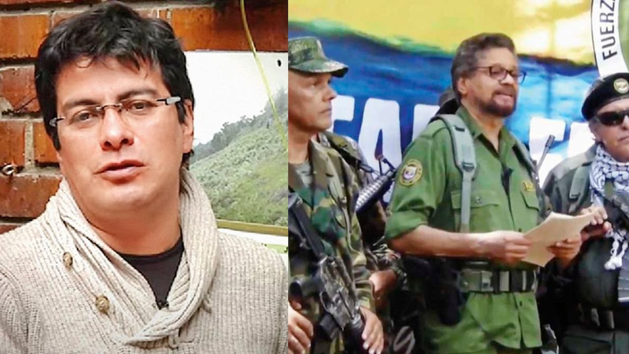Danilo Rueda, comisionado de Paz, e Iván Márquez, jefe del grupo armado Segunda Marquetalia.