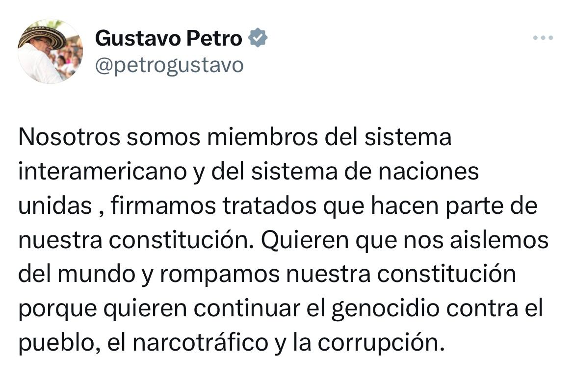 Trino presidente Gustavo Petro