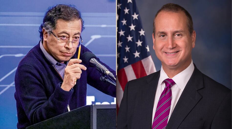 Presidente de Gustavo Petro y congresista de Estados Unidos, Mario Díaz – Balart.