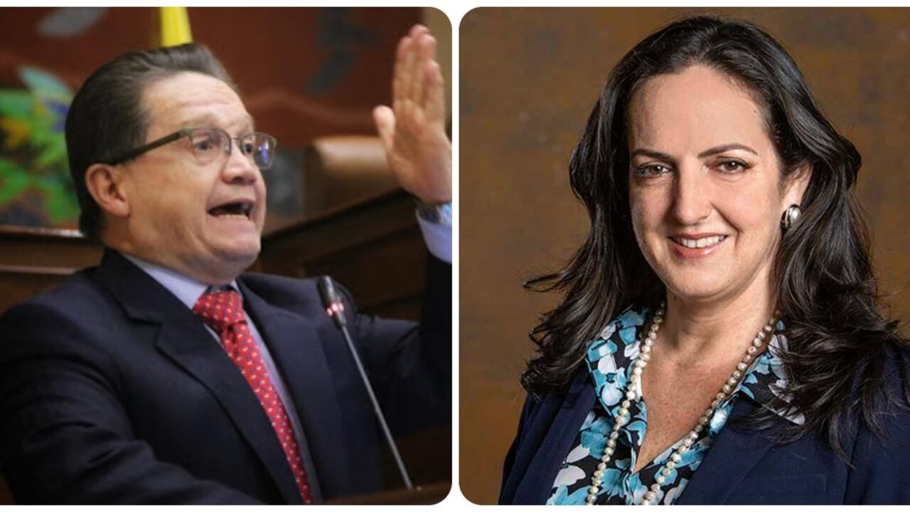 El senador Guillermo García y la senadora María Fernanda Cabal