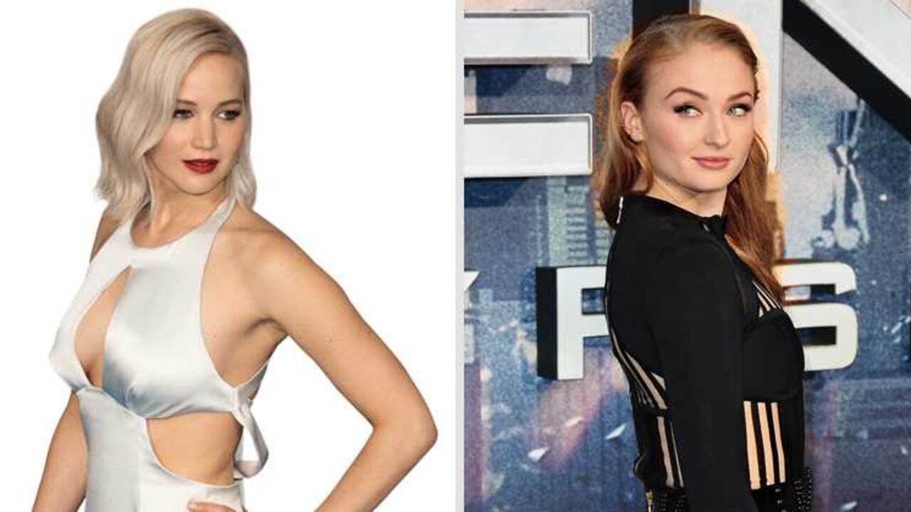 Jennifer Lawrence y Sophie Turner.