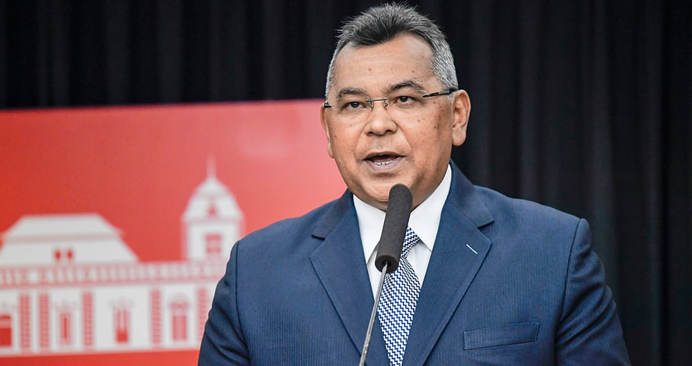 Néstor Reverol, ministro de Relaciones Interiores, Justicia y Paz.