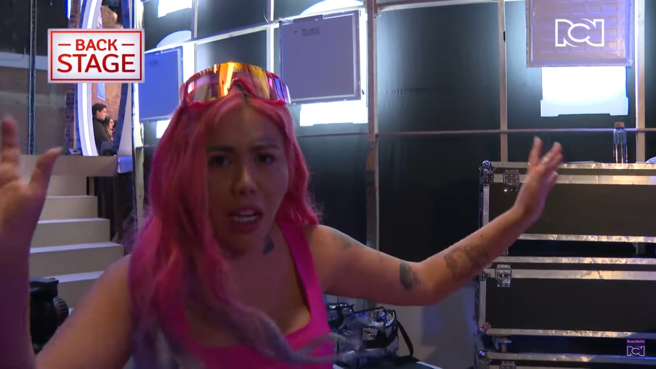 Yina Calderón mostró su incomodidad por la actuación de su hermana, Leonela.