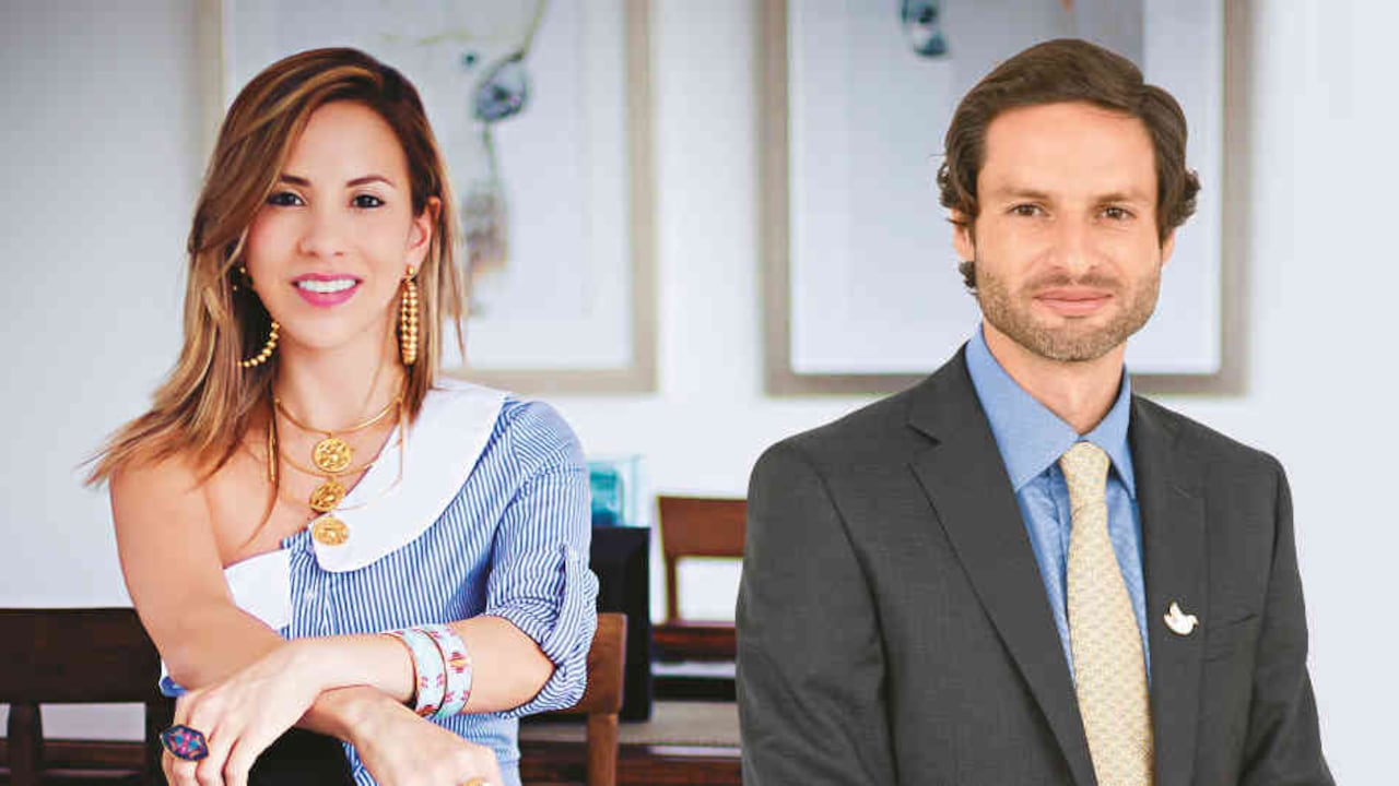 Ana María Sarmiento, gerente de Flor Amazona y Felipe Jaramillo, presidente de Procolombia.
