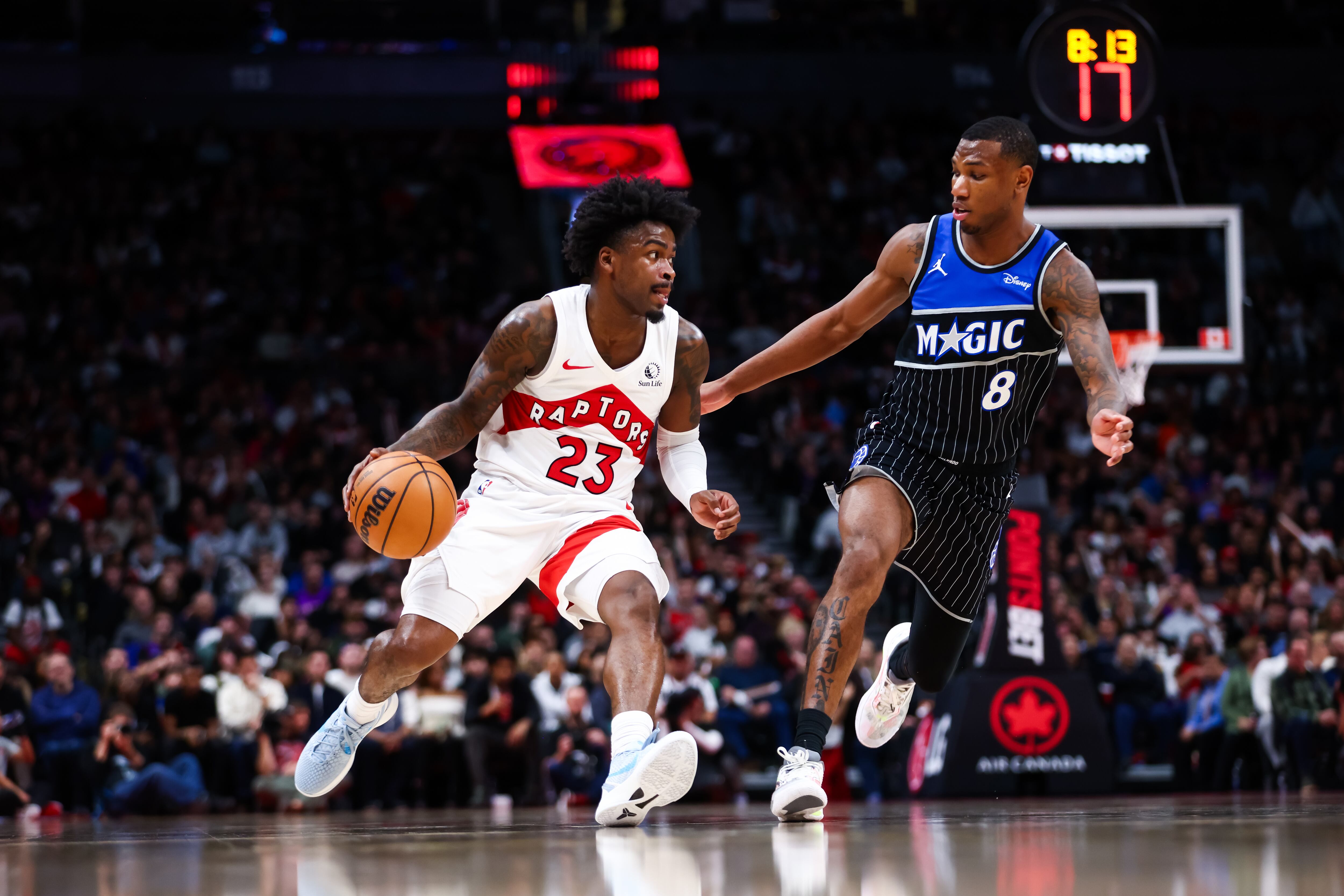 Jamal Shead, de Toronto Raptors