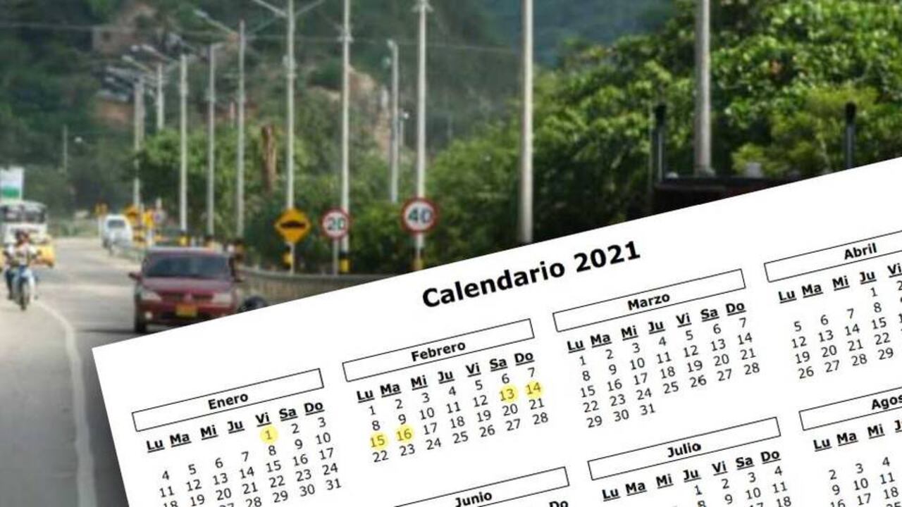 Calendario 2021