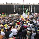 Marchas 1 de Mayo Día del Trabajo, Presidente Gustavo Petro en la Plaza de Bolívar