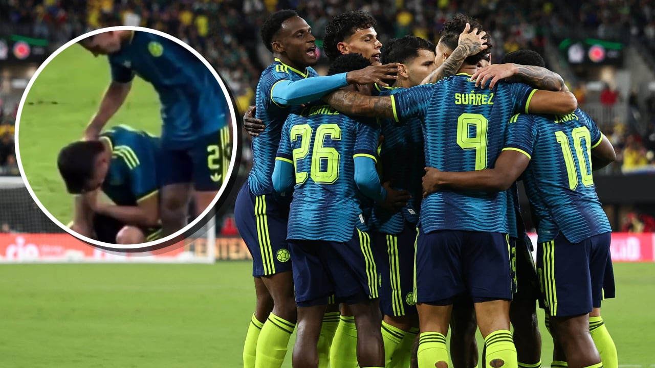 Un debutante con Selección Colombia acabó rompiendo en llanto, luego de que finalizara el partido contra Perú.