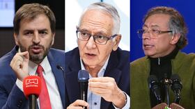 Andrés Forero, Guillermo Alfonso Jaramillo y Gustavo Petro.