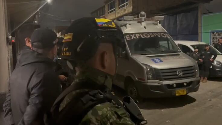 En una vivienda de Bogotá las autoridades encontraron cerca de 300 granadas.