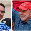 El senador Flávio Bolsonaro y el actual presidente Luiz Inácio Lula da Silva se enfrentan por el poder en Brasil.
