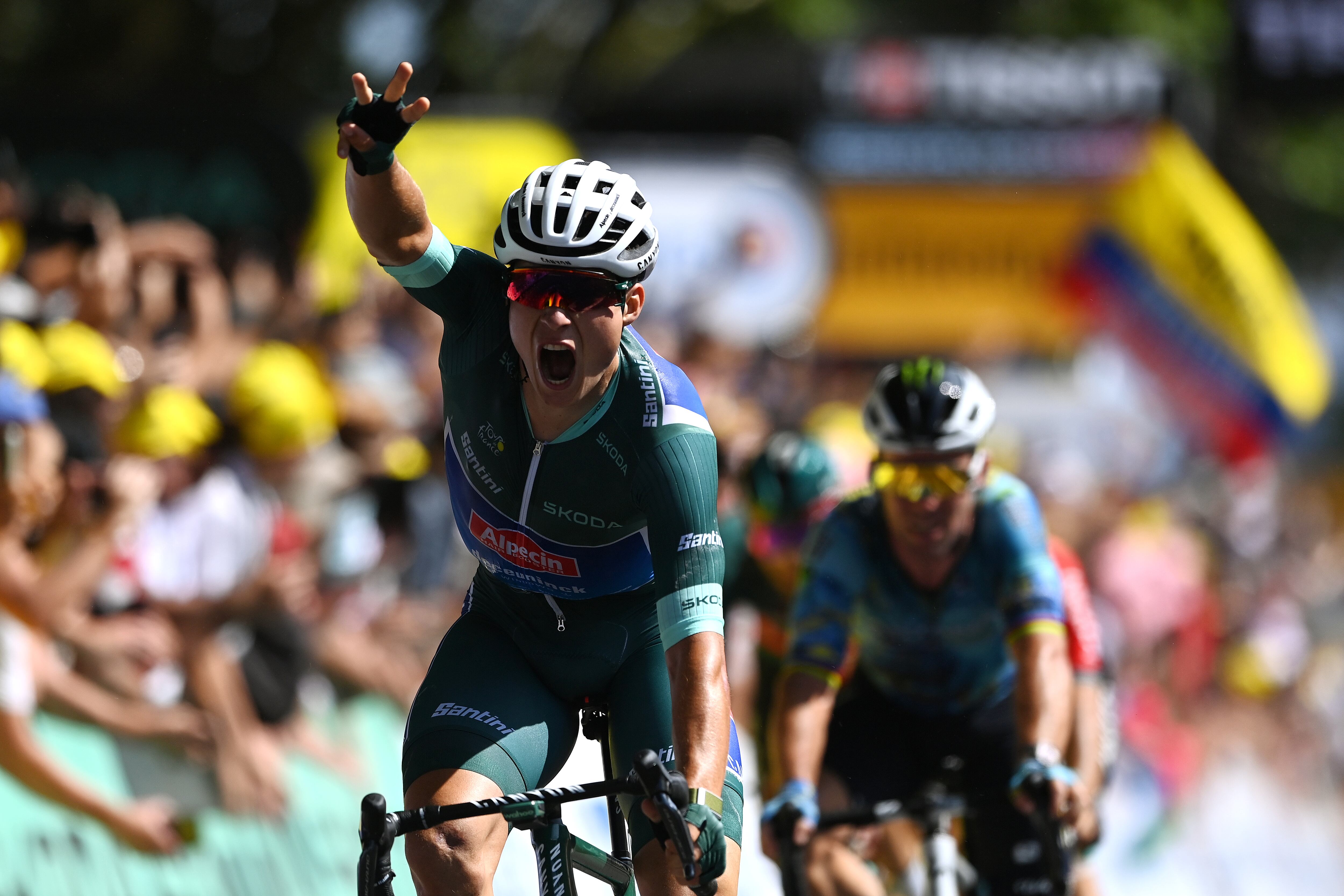 Jasper Philipsen ganó su tercera etapa en el Tour de Francia.