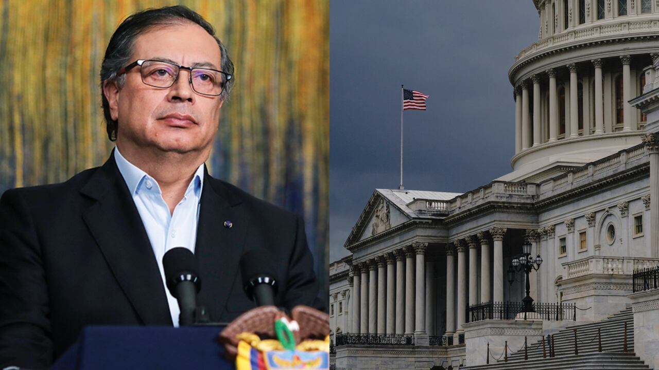 Gustavo Petro y el Congreso de Estados Unidos.
