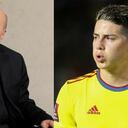 Carlos Antonio Vélez y James Rodríguez