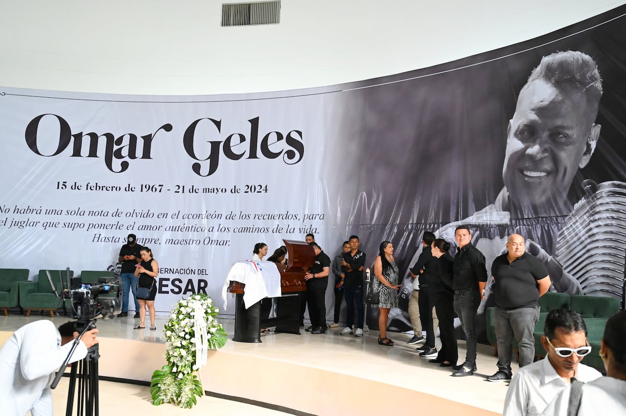 Exequias del cantante vallenato Omar Geles, en Valledupar
