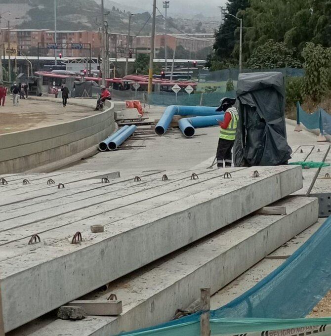 Las obras que se adelantan en la zona son de la extensión de la troncal de la Caracas.