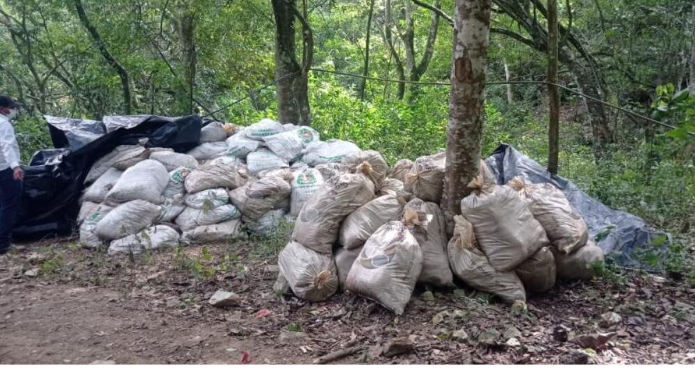 Carga de explosivos robada a una multinacional china en zona rural del occidente de Antioquia.