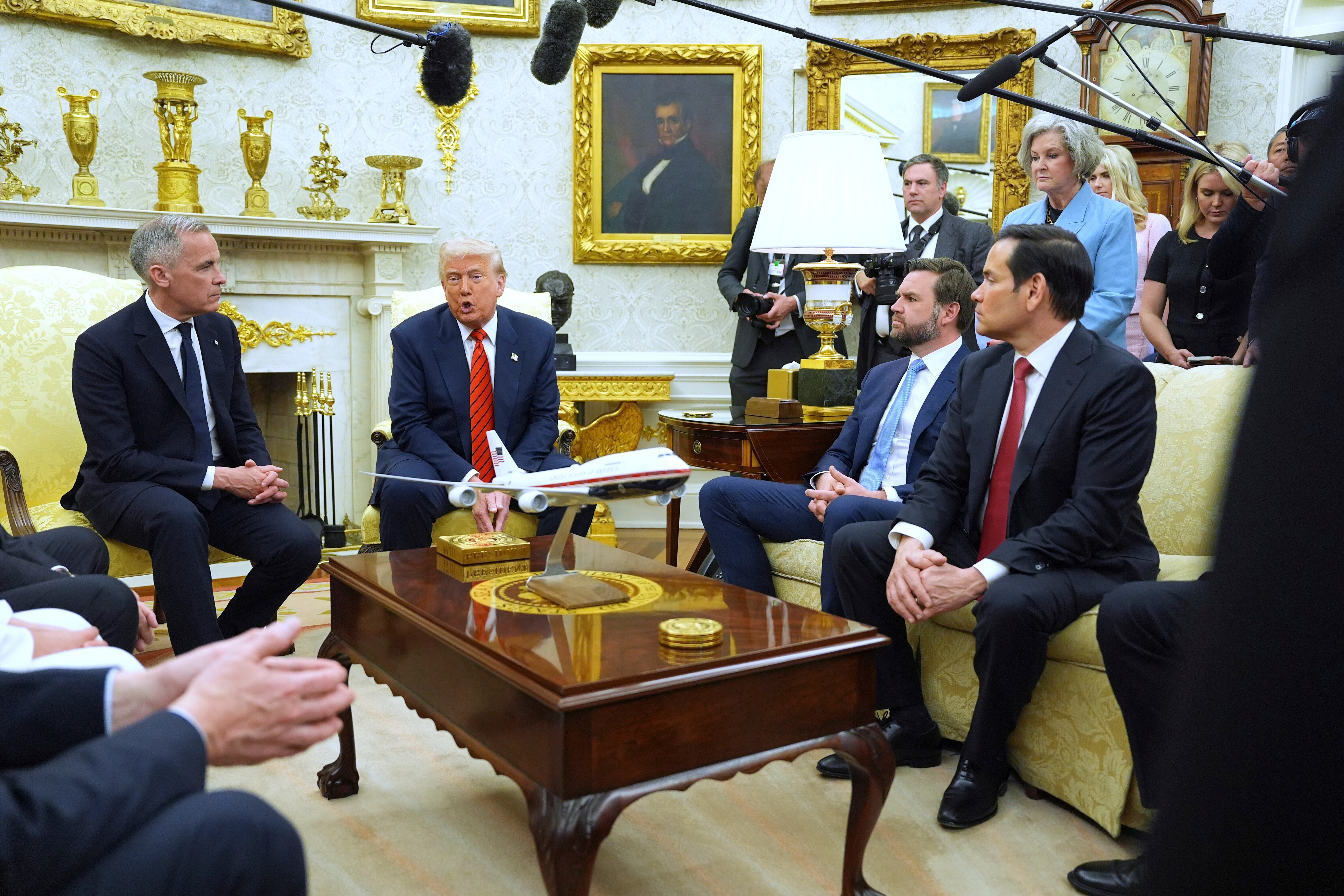 Mark Carney y Donald Trump