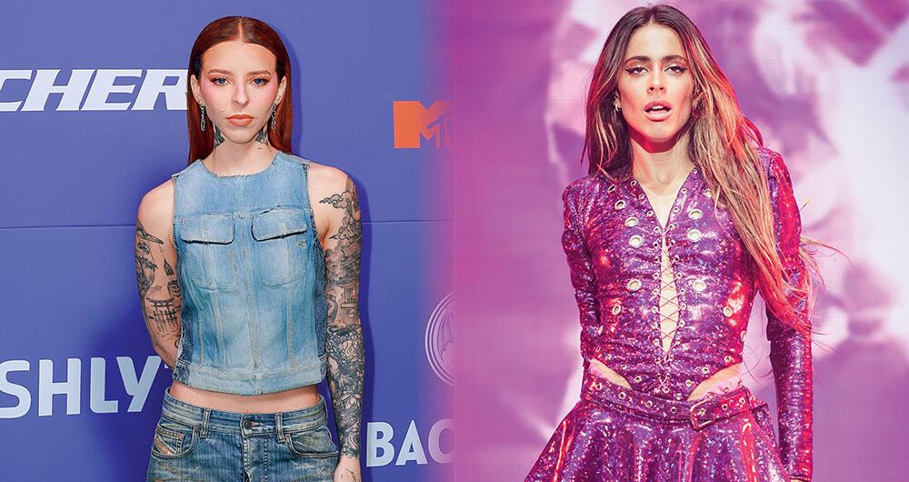 Tini Stoessel y Young Miko.